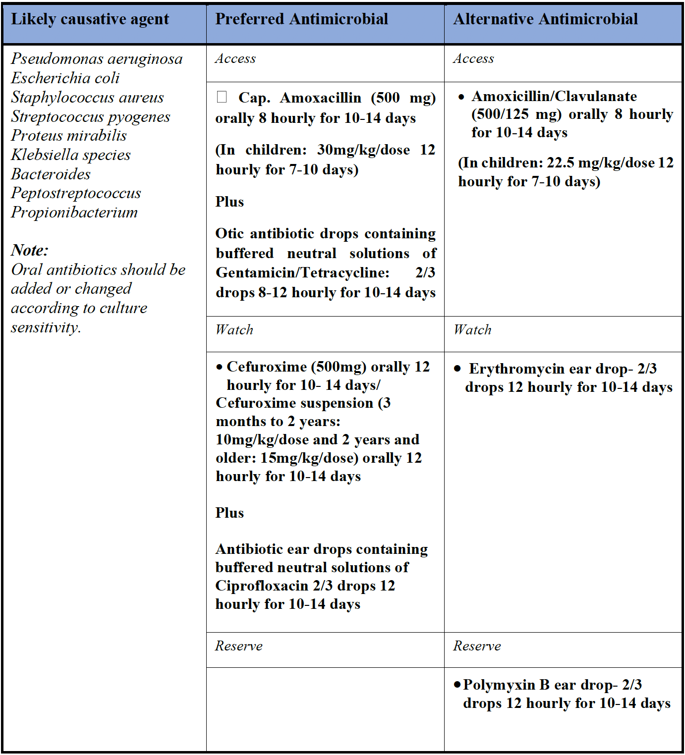 Chronic Otitis Media