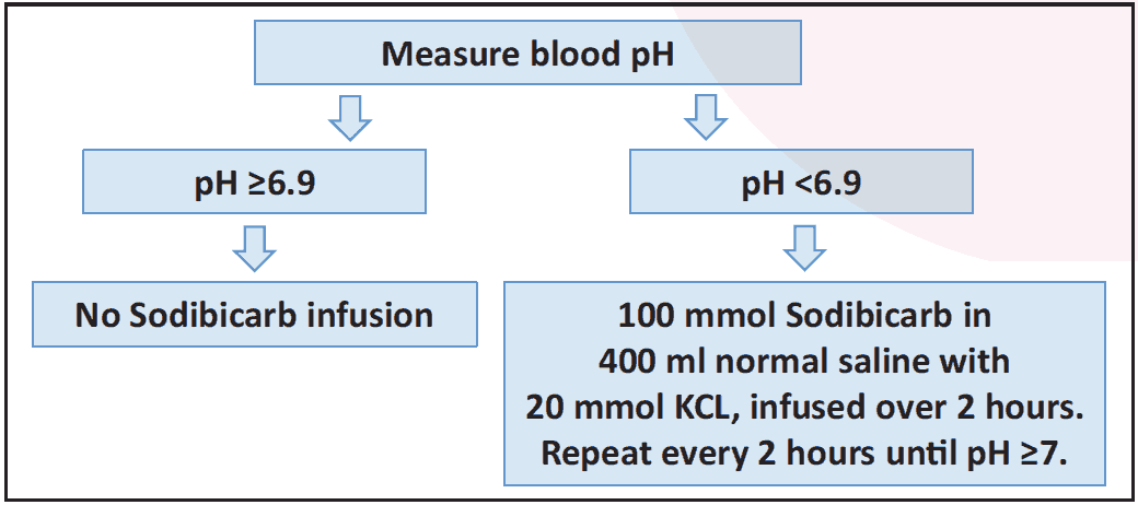 Figure 4.4 Bicarbonate infusion (DKA)